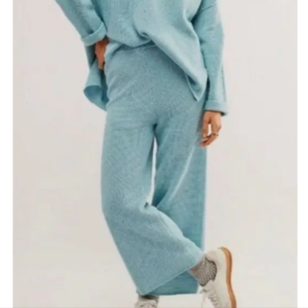 Free People Hailey Light Blue Flare Pants